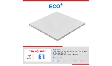 Tấm nội thất ECO+ Màu E1 Trắng tinh khiết