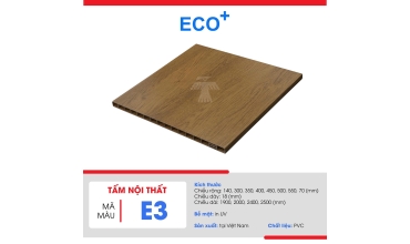 Tấm nội thất ECO+ Màu E3 Gỗ vàng nâu