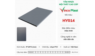 Tấm nhựa Vinco Plast dán da HY014