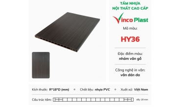 Tấm nhựa Vinco Plast dán da HY36