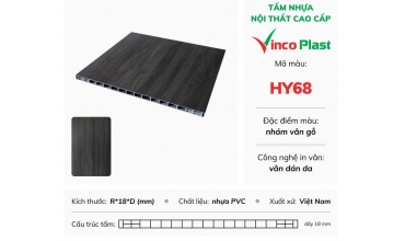 Tấm nhựa Vinco Plast dán da HY68