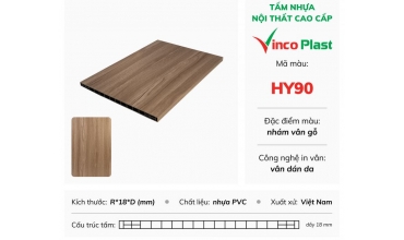 Tấm nhựa Vinco Plast dán da HY90