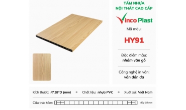 Tấm nhựa Vinco Plast dán da HY91