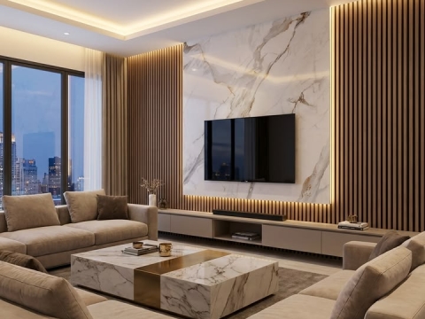 Tấm nhựa Pvc vân đá giá sỉ tại Nam Bộ 