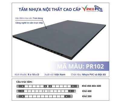 TẤM NHỰA NỘI THẤT CAO CẤP VINCOPRO PR102